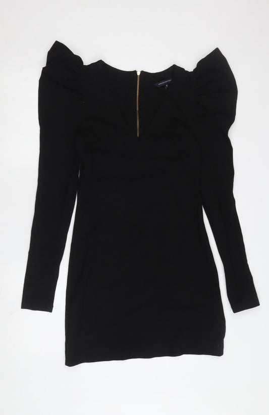 French Connection Women's Black Bodycon Dress Size 10