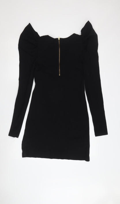 French Connection Women's Black Bodycon Dress Size 10
