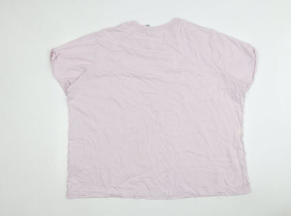 Womens UK Size 3XL adidas Pink Basic T-Shirt