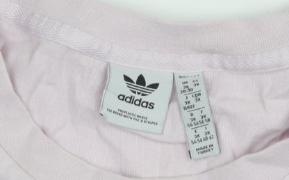 Womens UK Size 3XL adidas Pink Basic T-Shirt