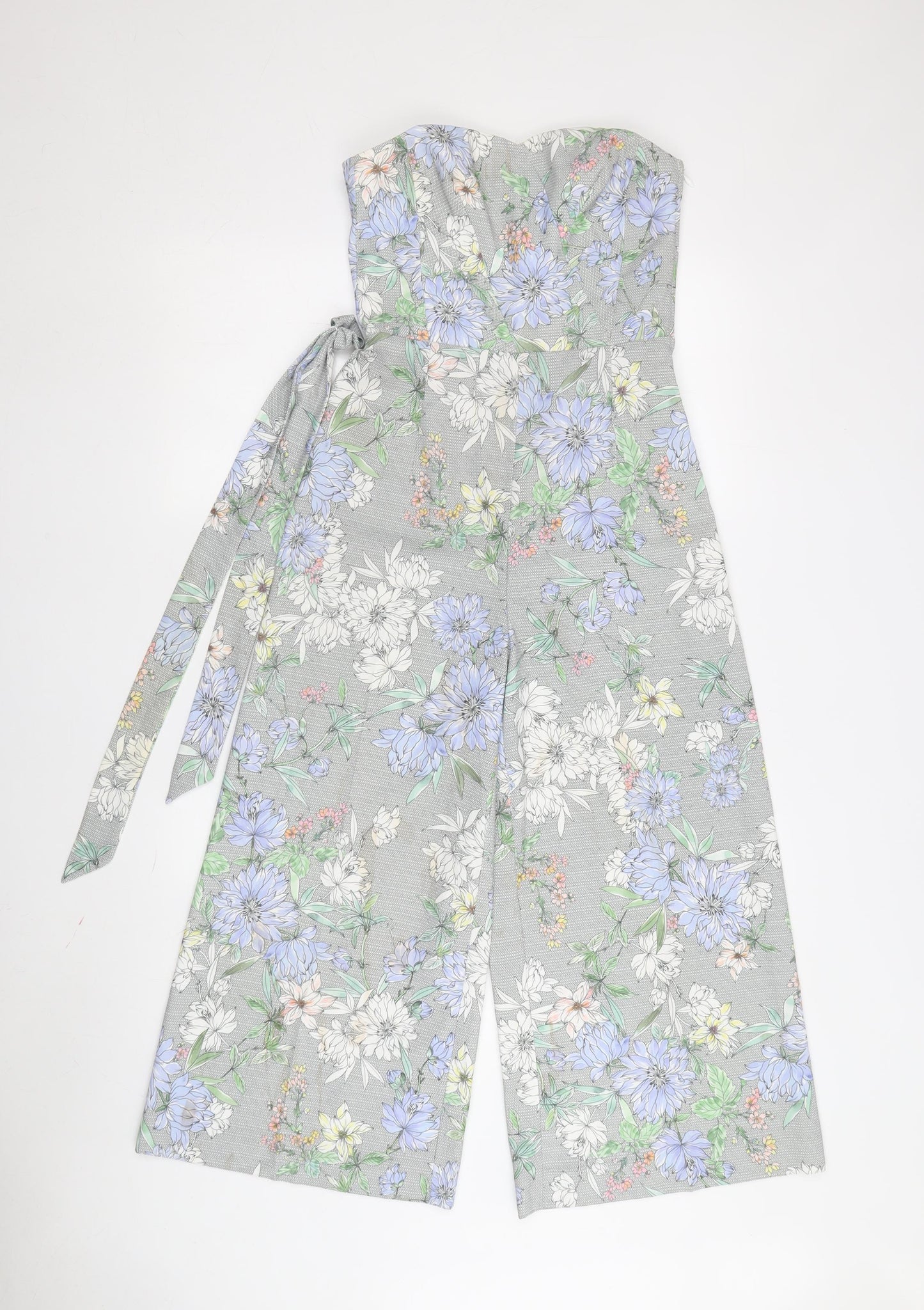 H&M Women's Multicoloured Floral Jumpsuit Size 4