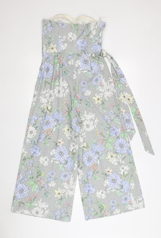 H&M Women's Multicoloured Floral Jumpsuit Size 4