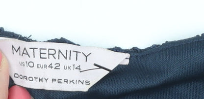Dorothy Perkins Maternity Blue Sheath Dress Size 14