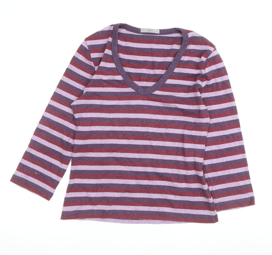 Womens UK Size 10 Marks and Spencer Multicoloured Jersey T-Shirt