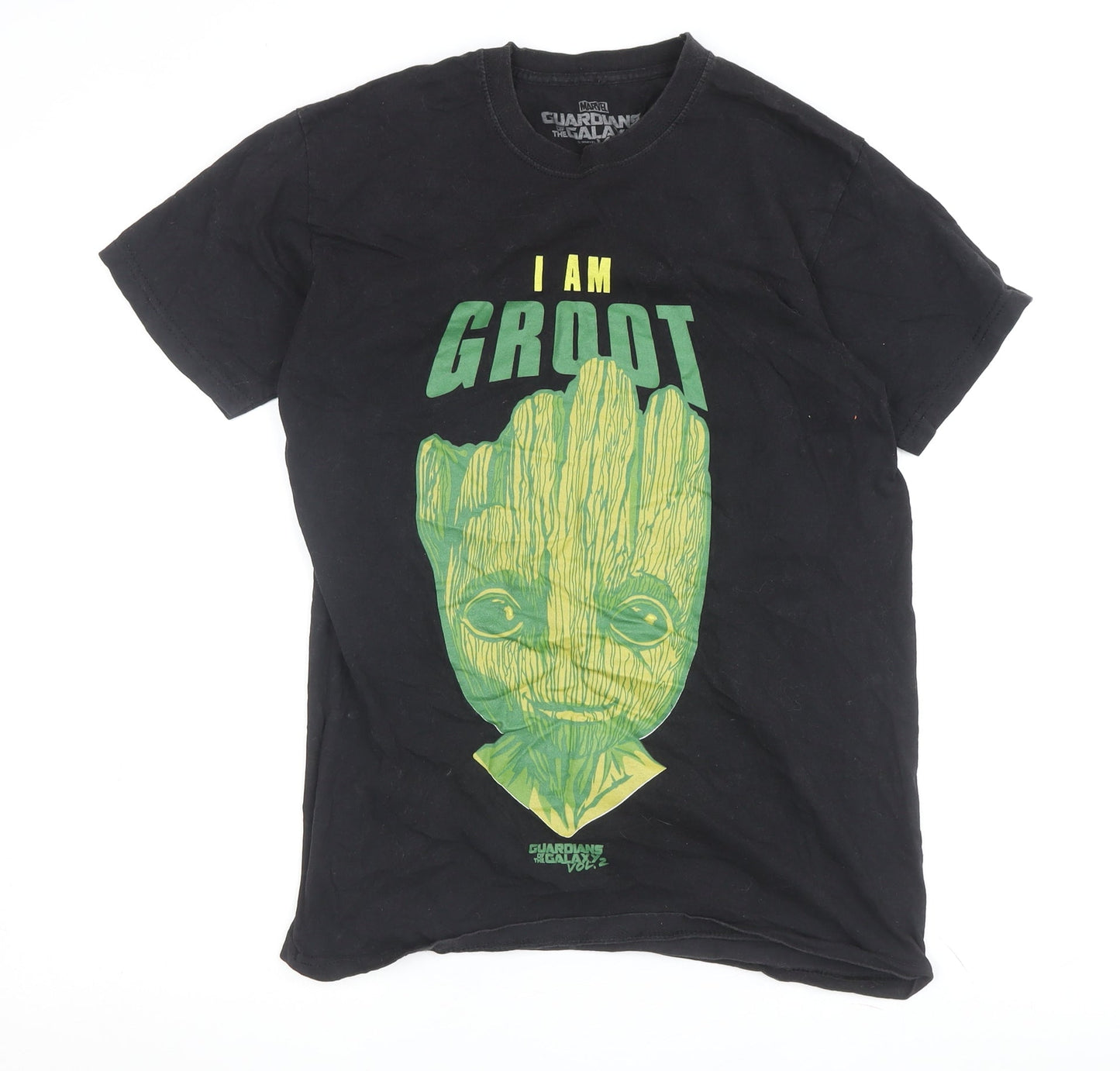 Marvel Men's Black Groot Graphic T-Shirt, Size S