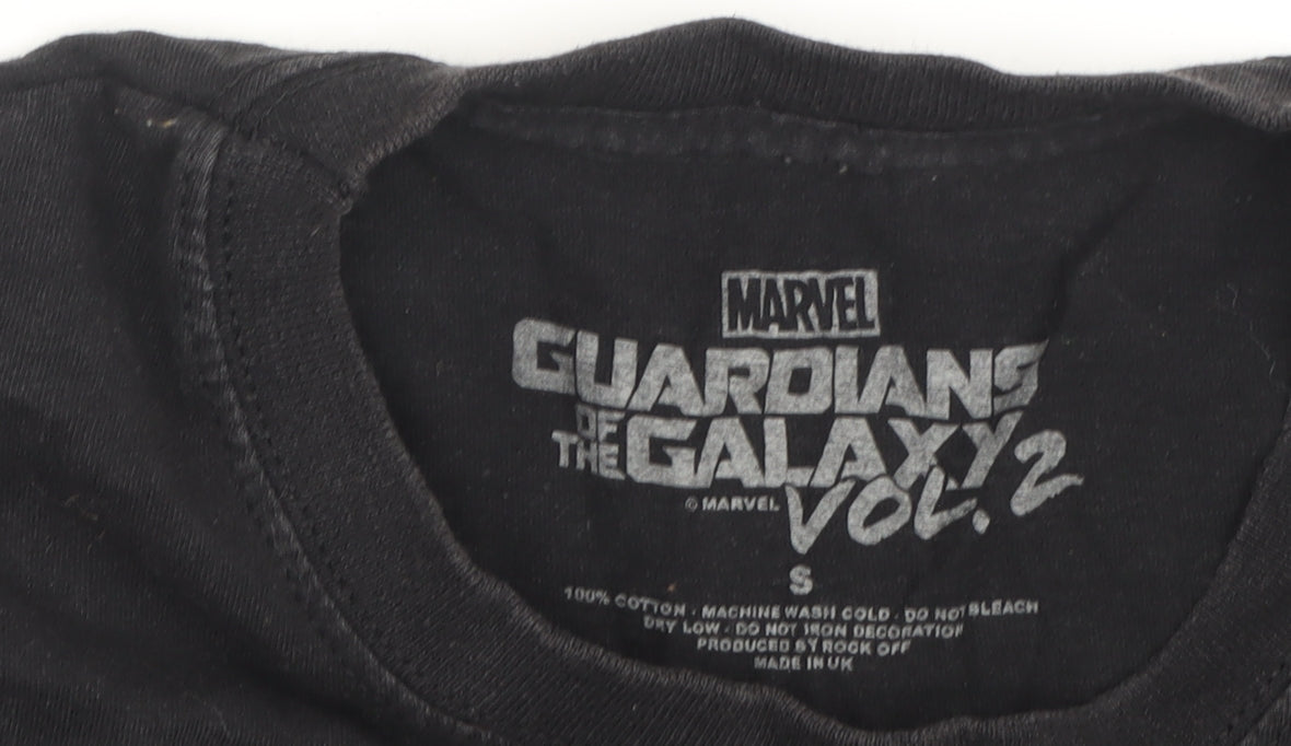 Marvel Men's Black Groot Graphic T-Shirt, Size S