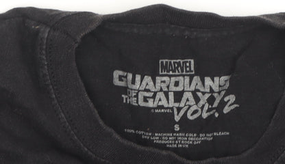 Marvel Men's Black Groot Graphic T-Shirt, Size S