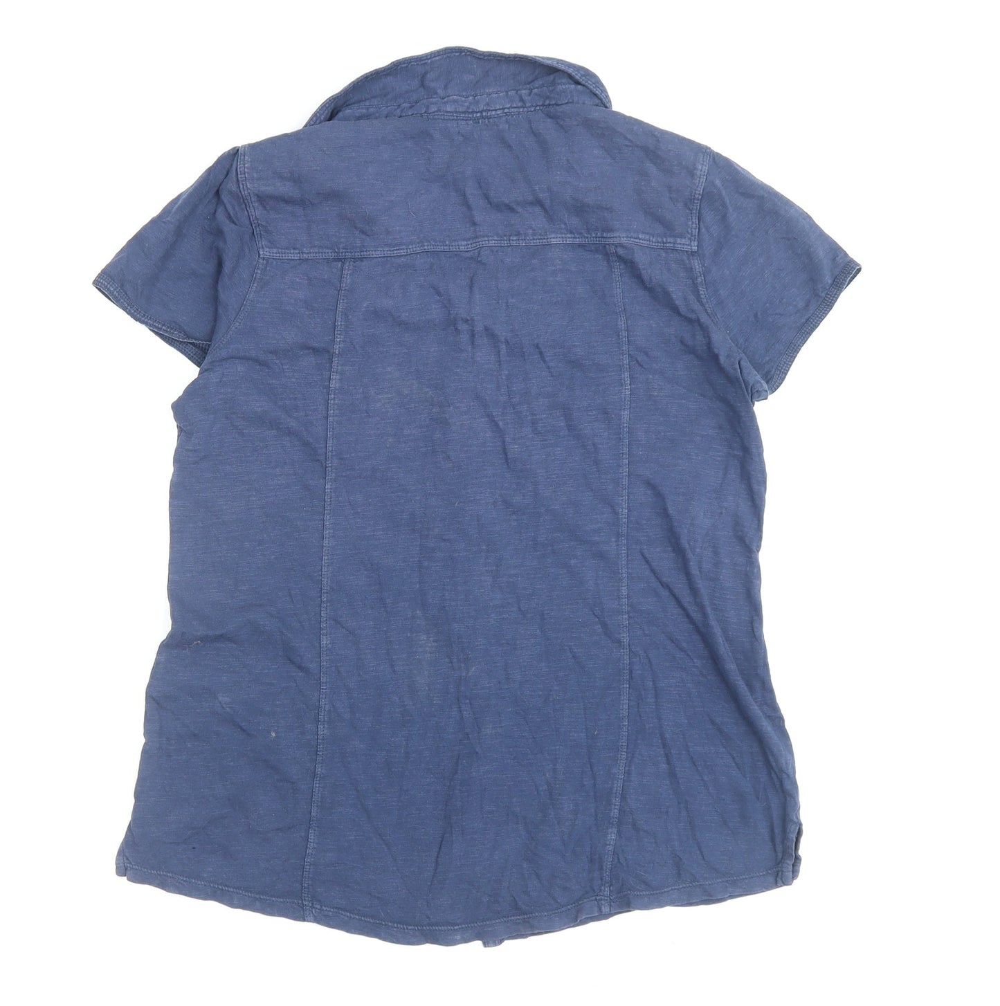FatFace Women’s Blue Button-Up Shirt Size 12