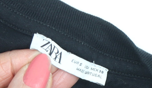 Zara Men’s Black Graphic Print T-Shirt S