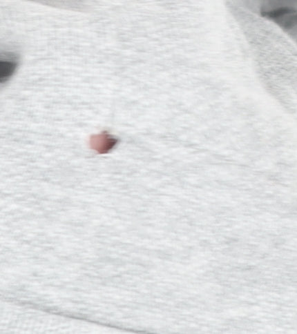 Hollister Men's Grey Large Polo Shirt, Short Sleeve