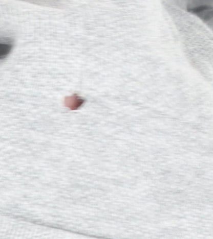 Hollister Men's Grey Large Polo Shirt, Short Sleeve