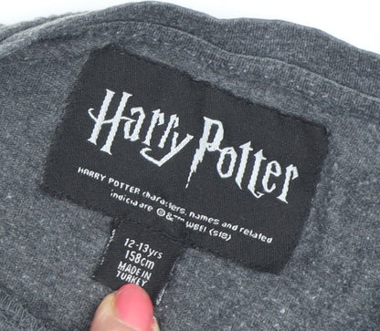 Harry Potter Girls Grey Graphic T-Shirt 12-13 Years