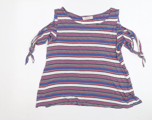 Womens UK Size S Oasis Multicoloured  T-Shirt