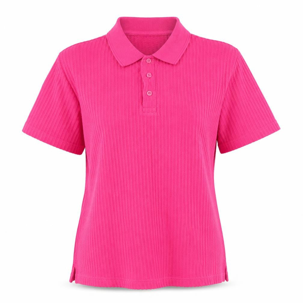 Womens UK Size S Cotton Traders Pink Basic Polo