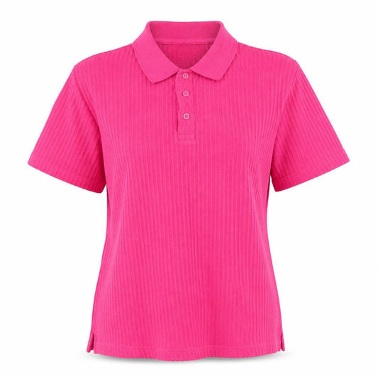 Womens UK Size S Cotton Traders Pink Basic Polo