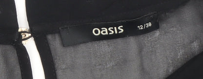 Womens UK Size 12 Oasis Black  Blouse