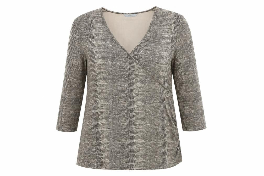Womens UK Size 18 Marks and Spencer Brown Wrap Blouse