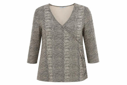 Womens UK Size 18 Marks and Spencer Brown Wrap Blouse