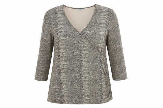 Womens UK Size 18 Marks and Spencer Brown Wrap Blouse