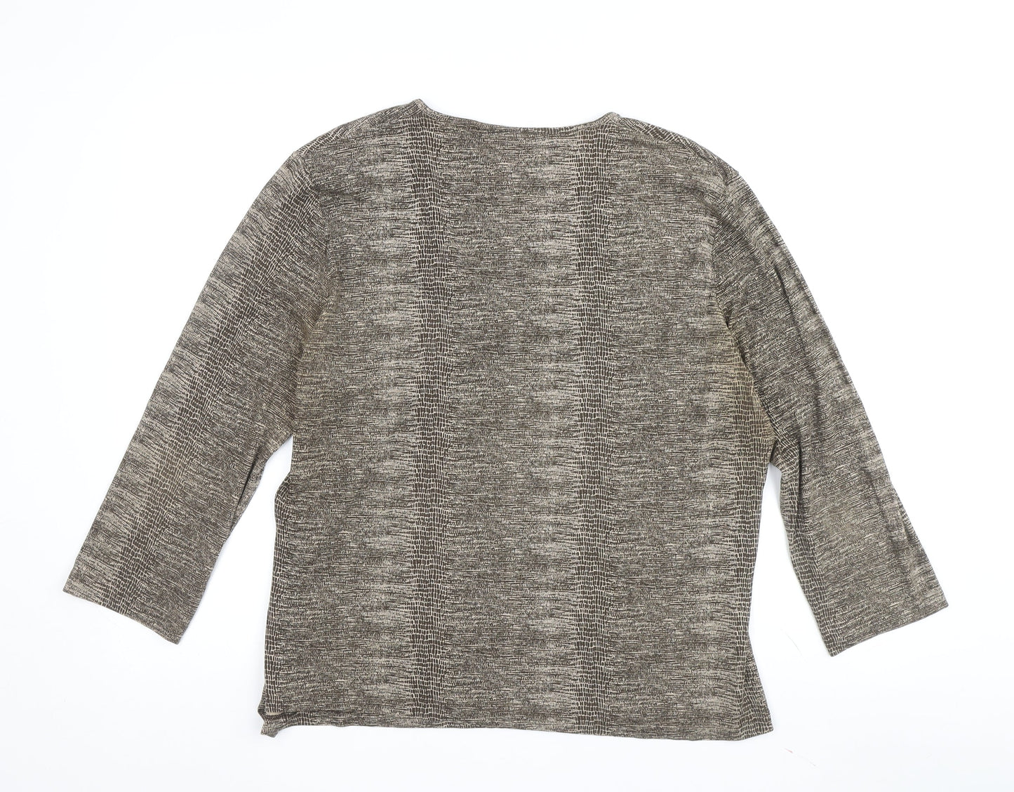Womens UK Size 18 Marks and Spencer Brown Wrap Blouse
