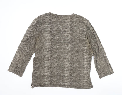Womens UK Size 18 Marks and Spencer Brown Wrap Blouse