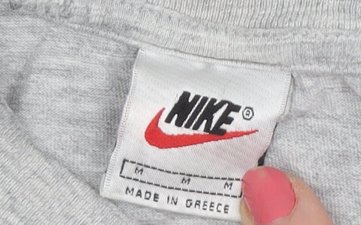 Nike Men's Grey T-Shirt, M, Short Sleeve, Logo