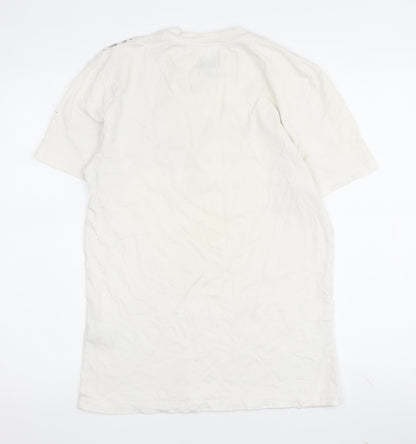 River Island White Floral T-Shirt, Size S, Unisex