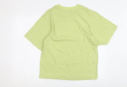 Uniqlo Green XS Graphic Tee Unisex Casual