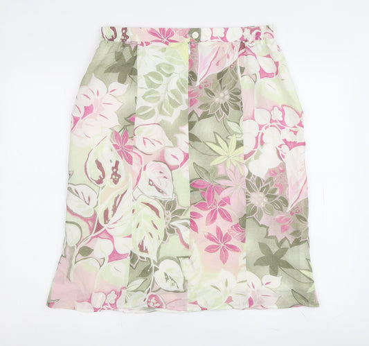 Frankenwälder Women's Floral Midi Skirt, Size 12, Multicoloured