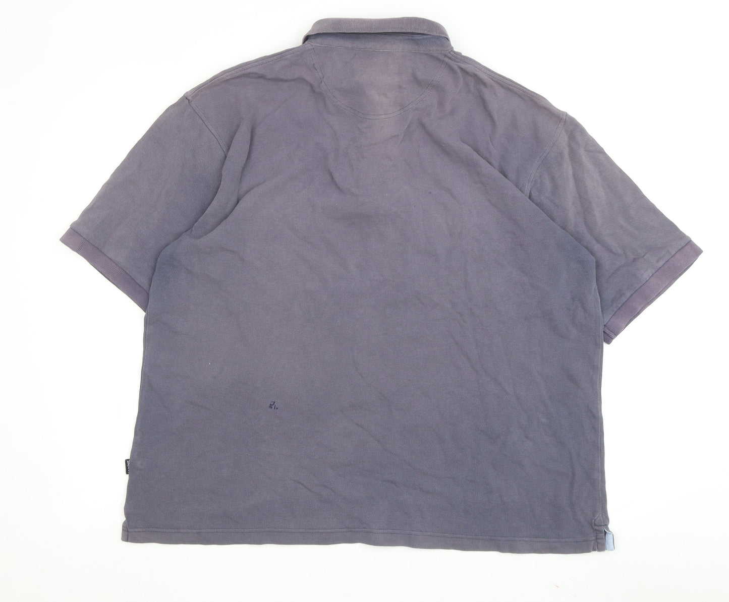 Maine New England Men's Grey XL Cotton Polo Shirt