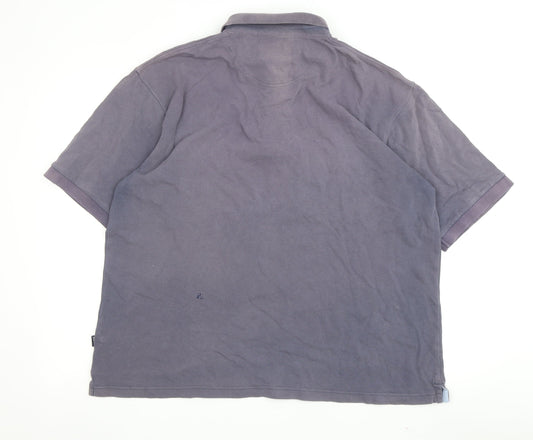 Maine New England Men's Grey XL Cotton Polo Shirt