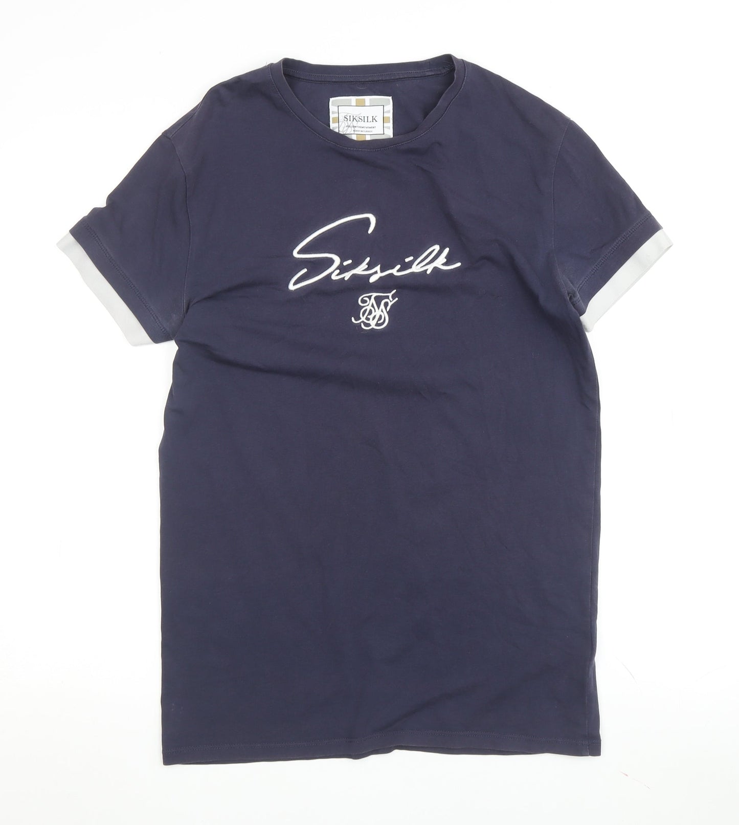 Unisex Adults UK Size S SikSilk Black Basic T-Shirt