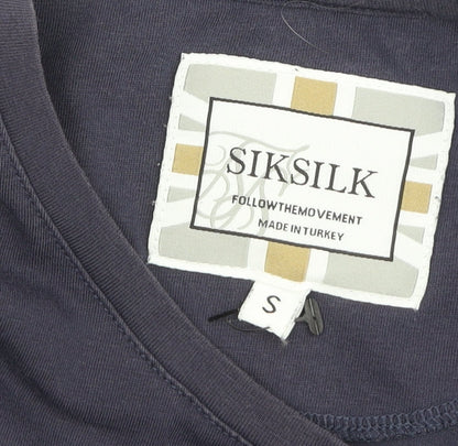Unisex Adults UK Size S SikSilk Black Basic T-Shirt