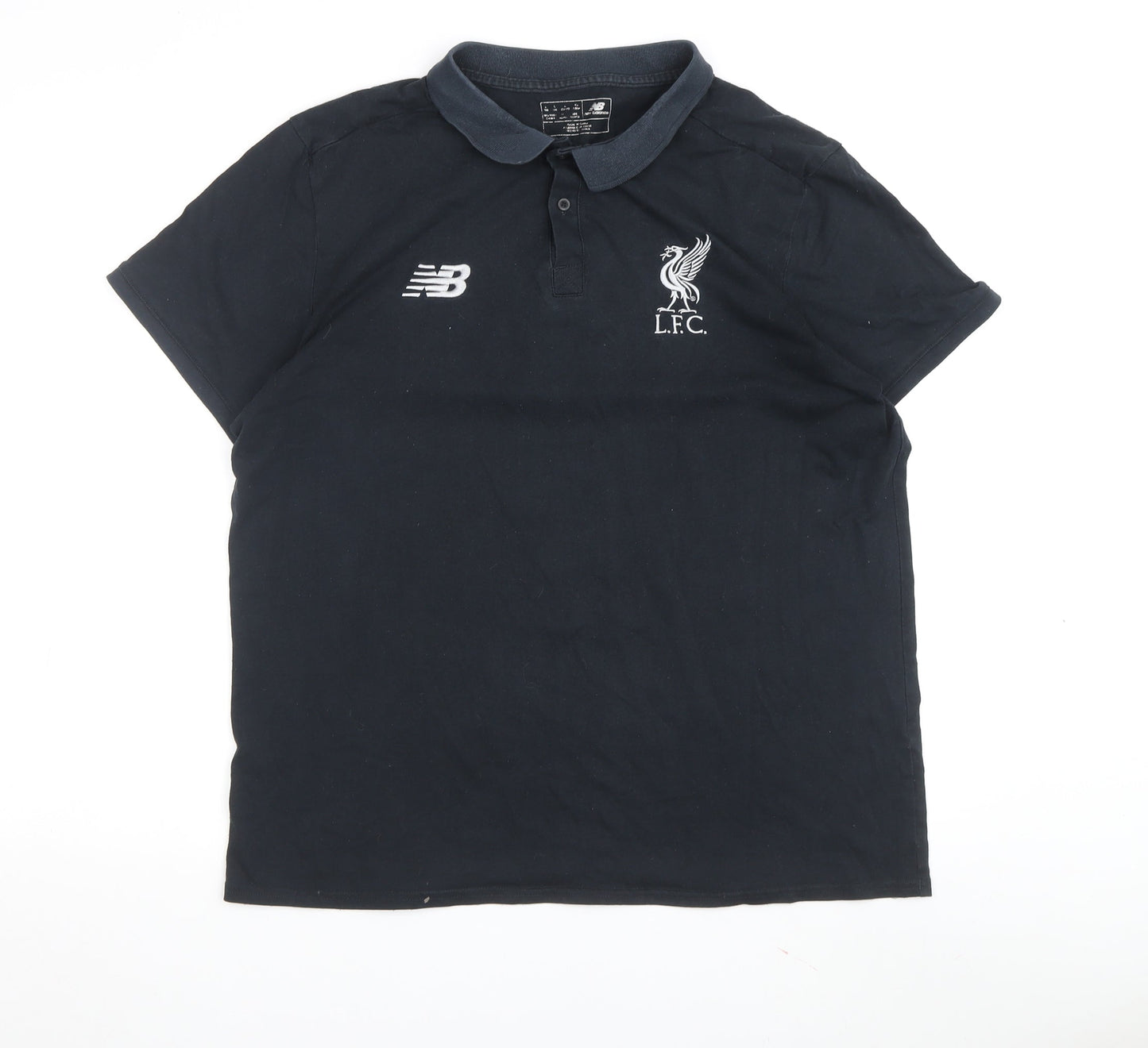 New Balance Men's Black Polo Shirt L Sports Style