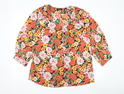 Womens UK Size 12 JD Williams Multicoloured Tunic Blouse