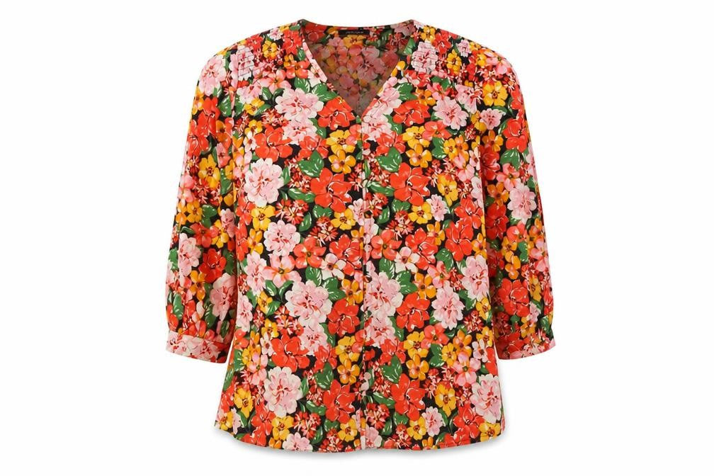 Womens UK Size 12 JD Williams Multicoloured Tunic Blouse