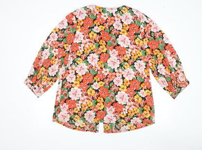 Womens UK Size 12 JD Williams Multicoloured Tunic Blouse