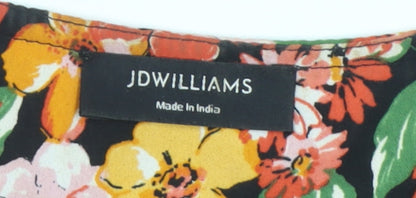 Womens UK Size 12 JD Williams Multicoloured Tunic Blouse