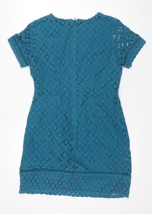 Oasis Women Blue Dress Regular Size 8