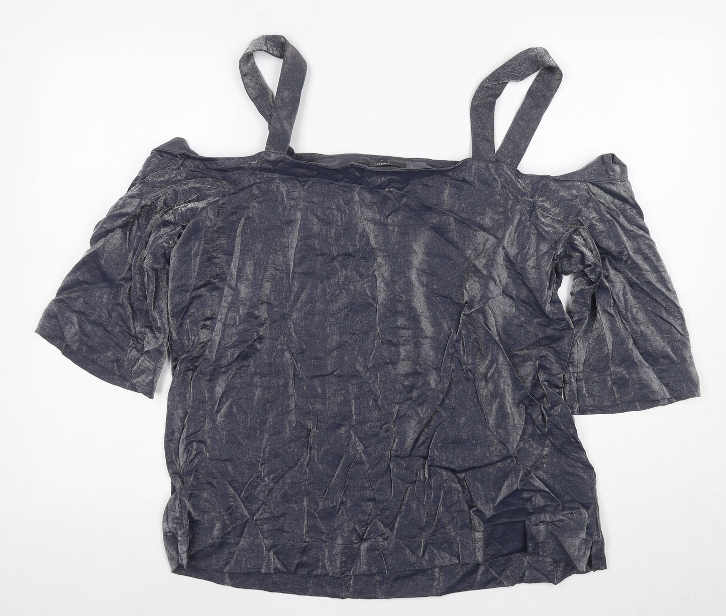 Next Women's Grey Off Shoulder Top, Size 18