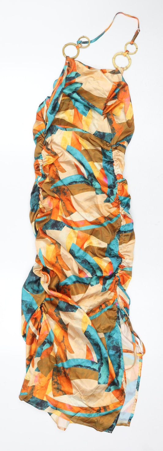PrettyLittleThing Women's Multicolour Size 8 Dress