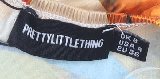 PrettyLittleThing Women's Multicolour Size 8 Dress