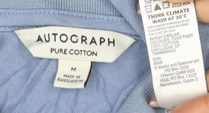 Autograph Men’s Blue Polo Shirt M - Short Sleeve Casual