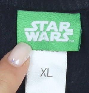 Star Wars Men's Black XL T-Shirt with C-3PO & R2-D2