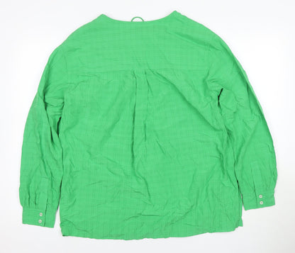 Womens UK Size 12 Marks and Spencer Green Basic Blouse
