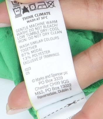 Womens UK Size 12 Marks and Spencer Green Basic Blouse