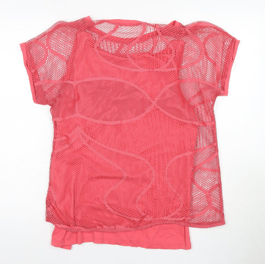 Barbara Lebek Women’s Pink Mesh Top Size 12
