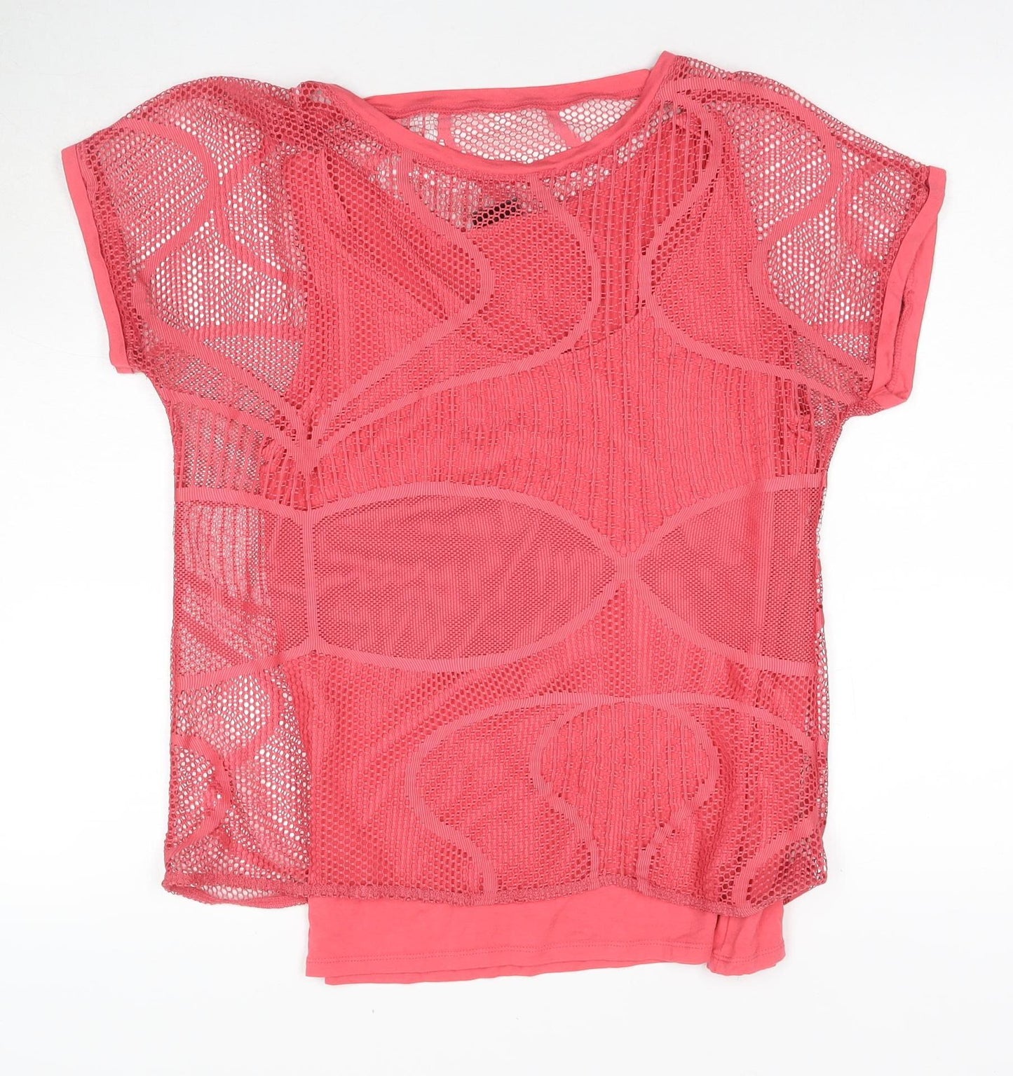 Barbara Lebek Women’s Pink Mesh Top Size 12