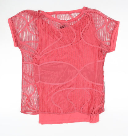 Barbara Lebek Women’s Pink Mesh Top Size 12