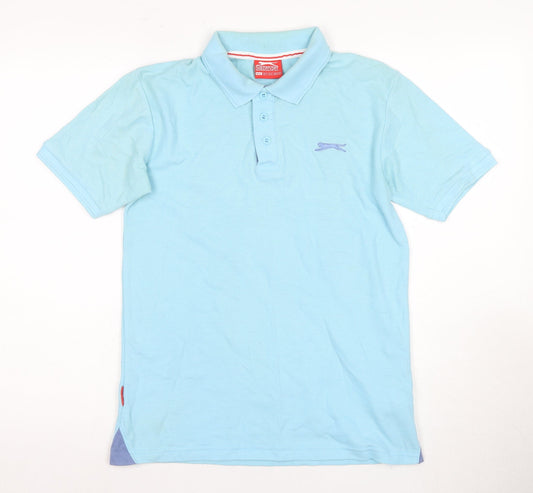 Slazenger Men's Blue Polo Shirt S - Casual Summer Wear